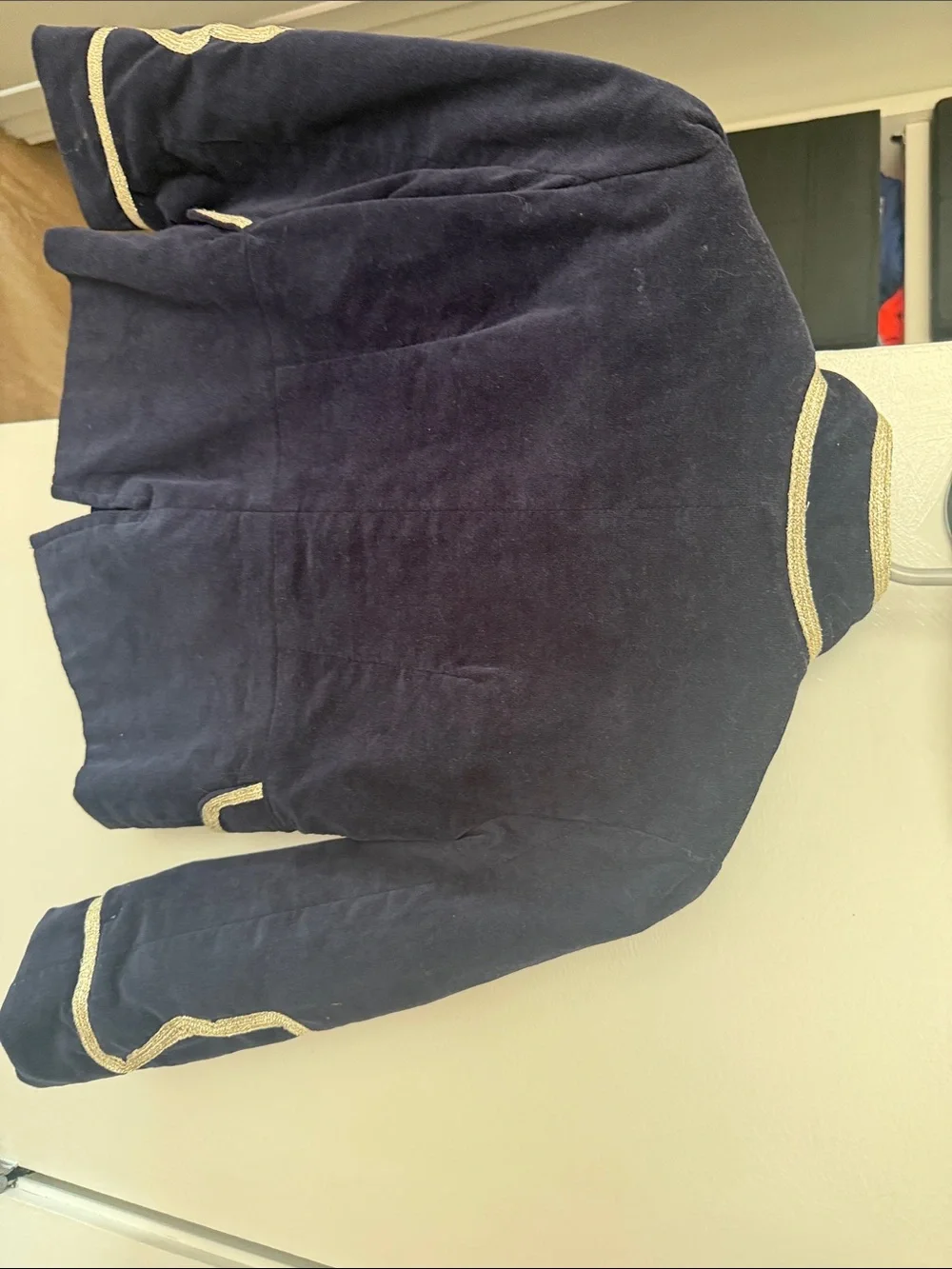 GAP Navy Jacket with Gold Braid and Brass Buttons